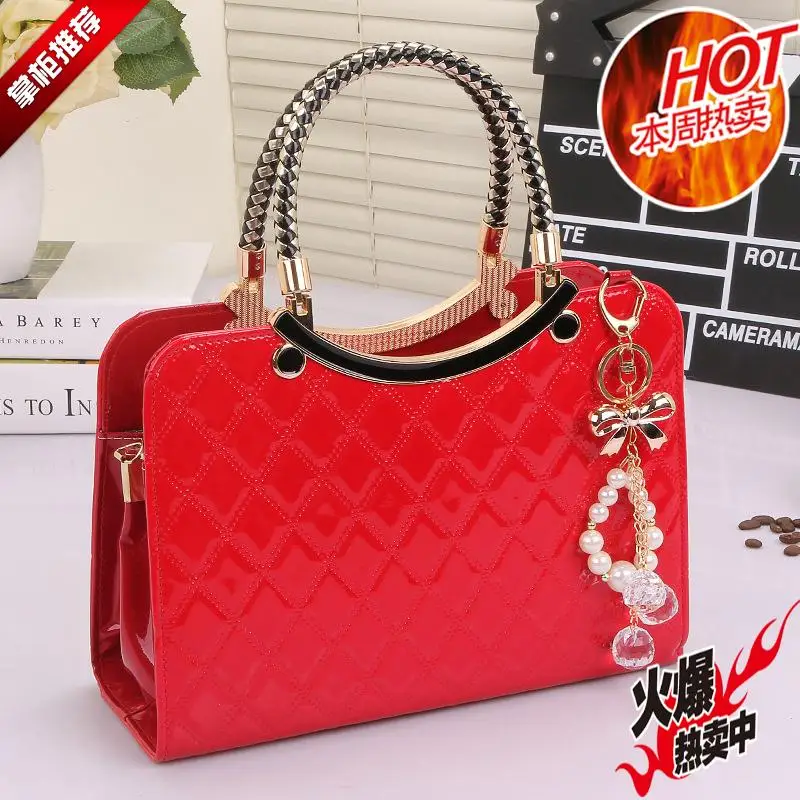 Женская сумка Весна и лето четыре сезона Модная белая модная в клетку на одно