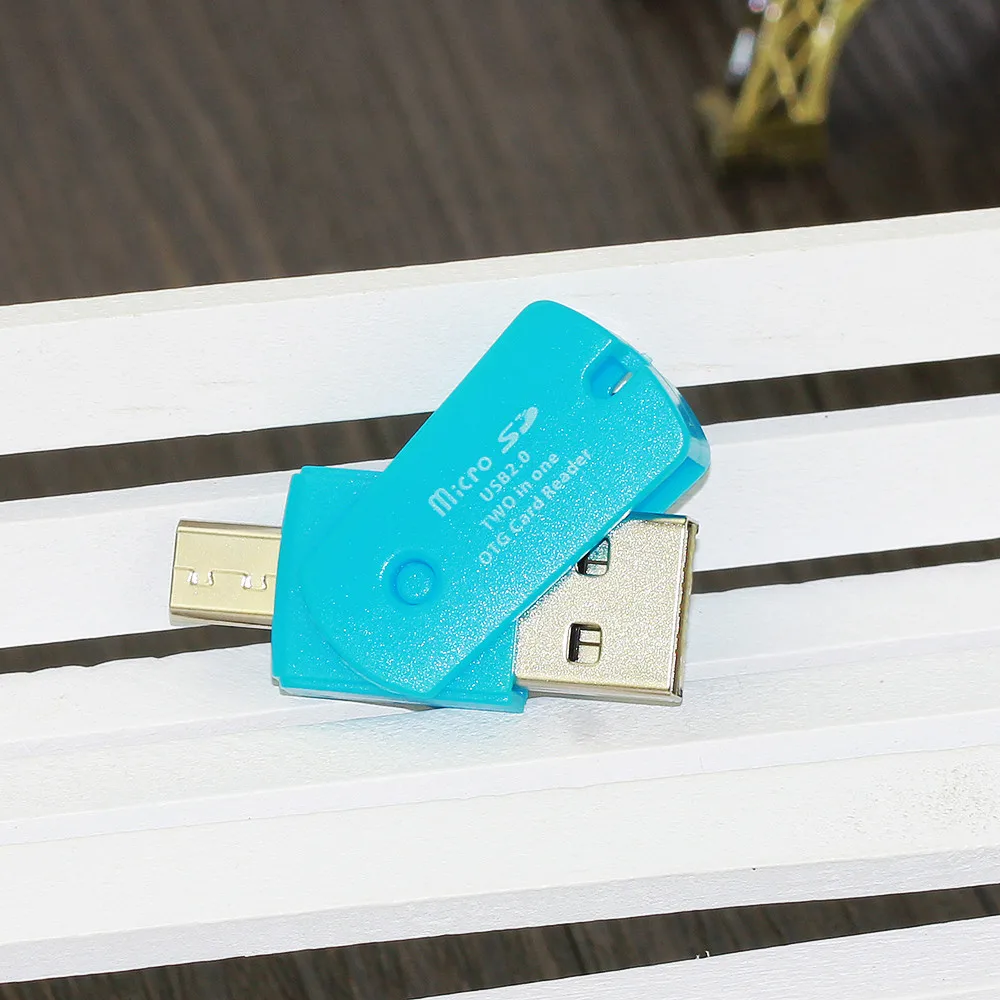 Микро-USB для стандартного USB 2 0 универсальный компактный OTG кардридер простой