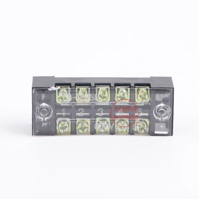 P174 600V 15A TB 1505 Панельное крепление с фиксированным барьером 5 позиционный