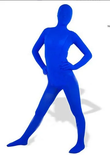 (V0011) синие бархатные прозрачные колготки унисекс Фетиш Zentai костюмы|fetish zentai|zentai