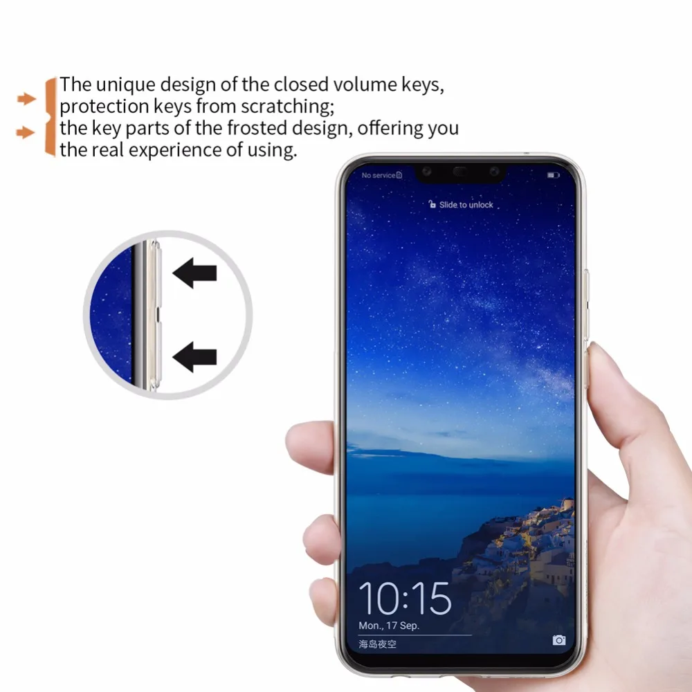 Чехол для huawei mate 20 Lite NILLKIN Nature TPU ультратонкий прозрачный мягкий чехол с розничной