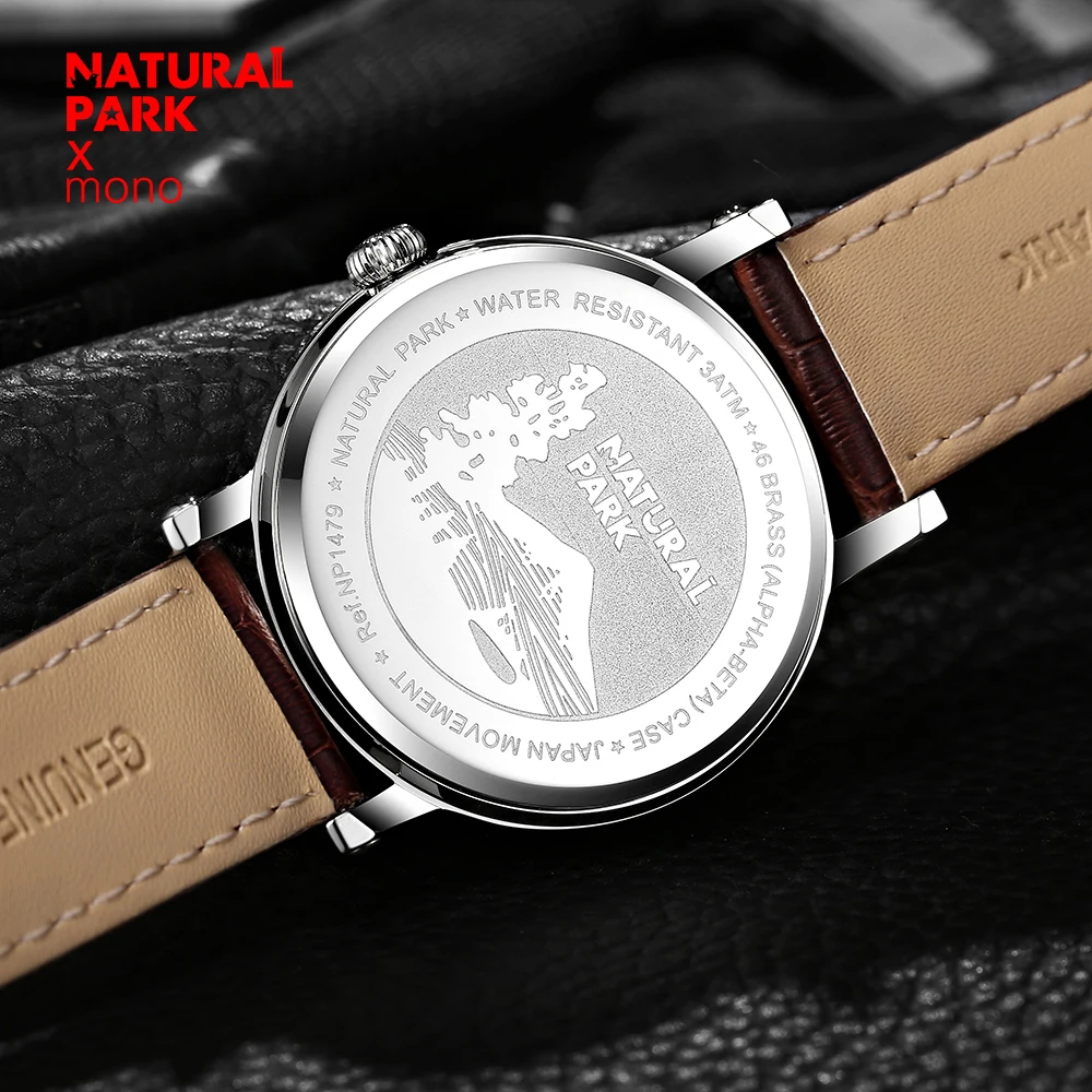 

NATURAL PARK Watches Men Luxury Brand Multifunction Quartz Men Sport Watch Moon Phase Dive 30m Casual Watch Relogio Masculino