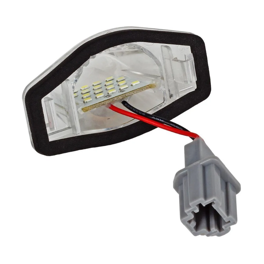 1 пара светодиодные Ксеноновые лампы для номерного знака Honda Jazz|license plate light|xenon