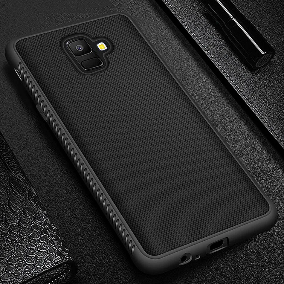 Для samsung Galaxy J6 2018 J4 J8 силиконовый чехол Нескользящие мягкая Задняя накладка чехла