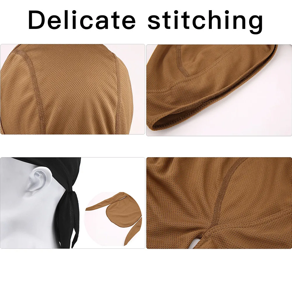 

Cycling Pirate Hat Hip Hop Outdoor Sport Bandanas Pure Color Motor Cycle Head Scarf Men Women Cycling Headscarf Sports Turban