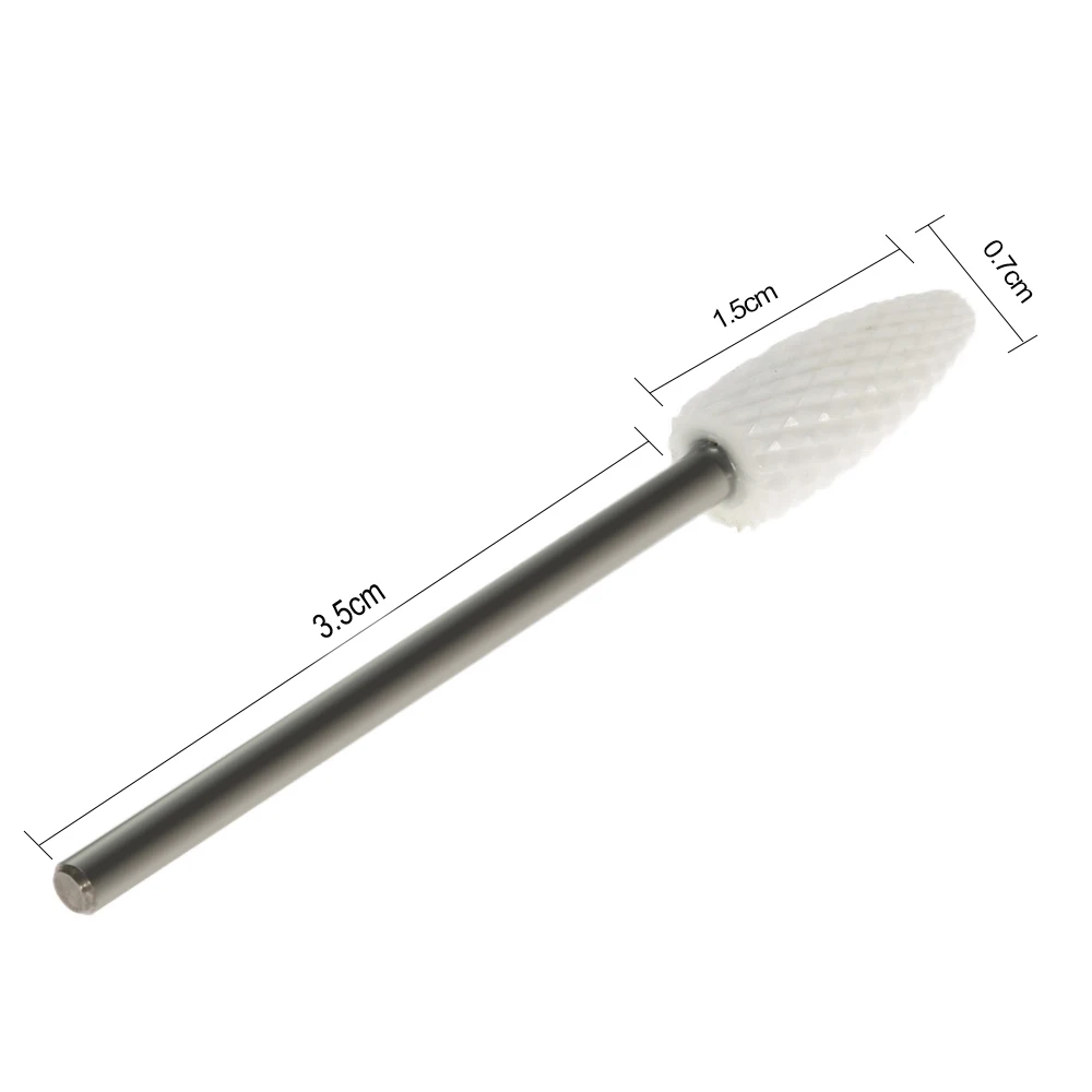 Сверло для ногтей Cuspidal салонов дизайна шлифовальный камень головка керамическое