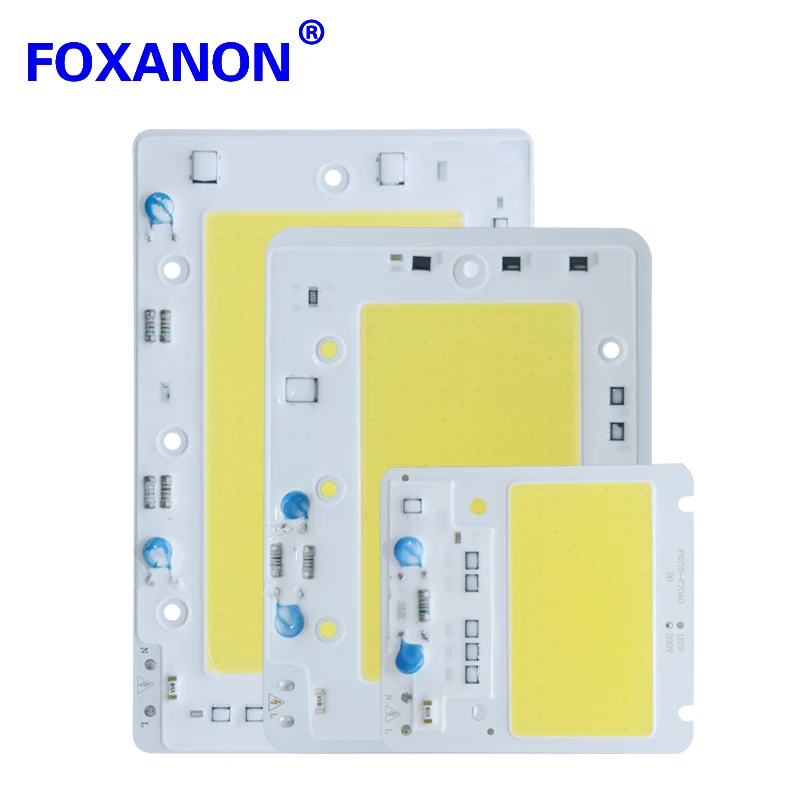 Светодиодная COB лампа Foxanon 220 В 110 150 Вт 100 50 Вт|smart ic|led chipled cob chip |
