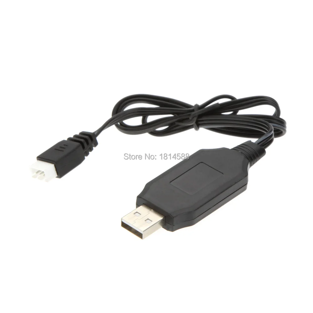USB-кабель для зарядки аккумуляторов 7,4 В Lipo для WLtoys V912 V913 V915 V262 V323 V333 V666 / MJX F45 F49 F46 F39 T40C T23 X101 RC Toys
