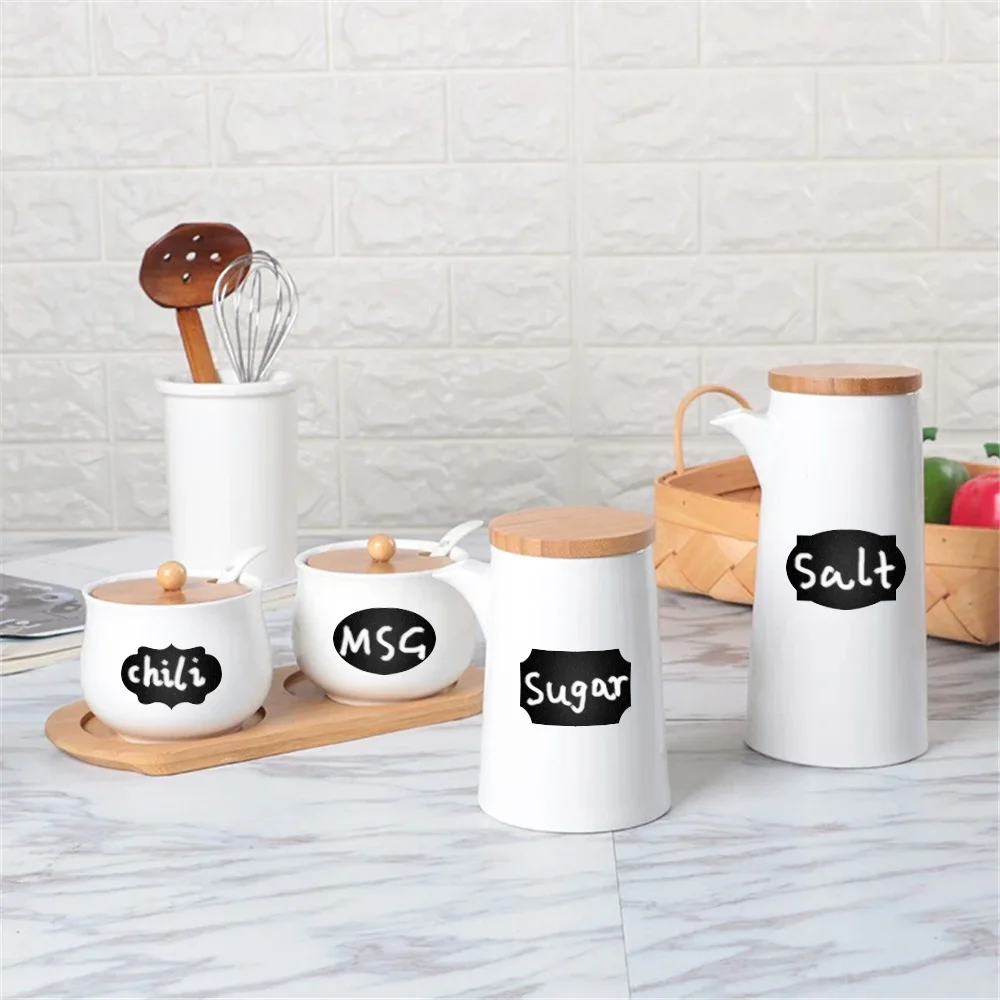 Labelife 112PCS Chalkboard Kitchen Spice Label Stickers Home Jam Jar Bottle Tags Blackboard Labels With Marker Pen - купить по