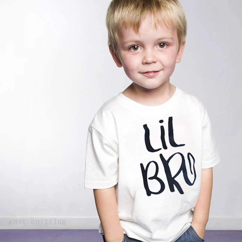 QZ0002 футболка для всей семьи с надписью Big Sister Little Brother идеальный подарок