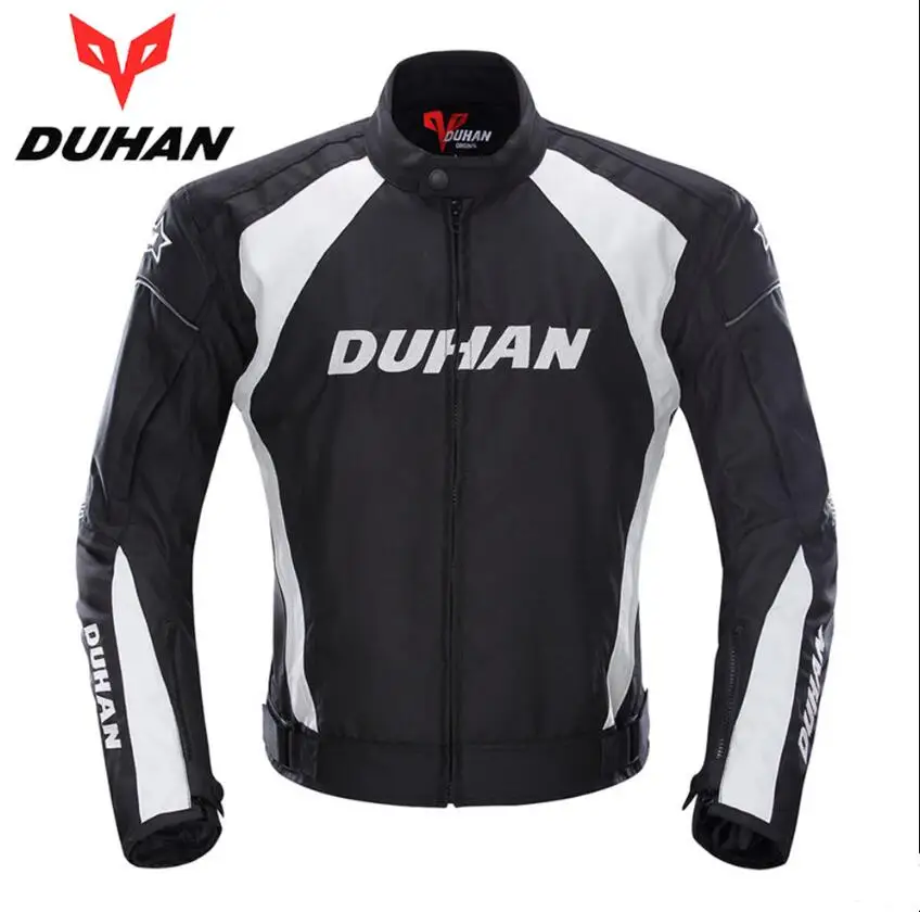 

DUHAN Motorcycle Jacket Racing Moto Jacket Clothing with Five Protector Breathable Waterproof and Windproof Laminated Fabric