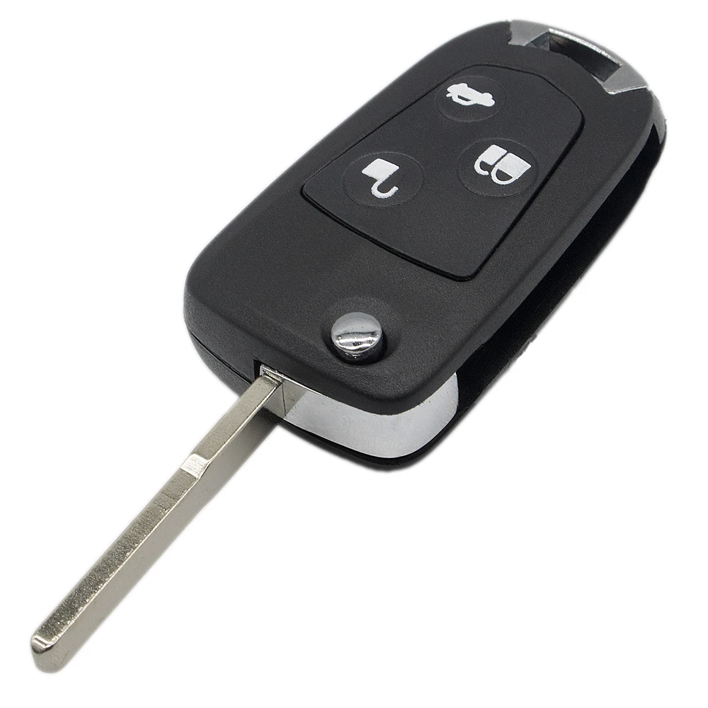 

WhatsKey Replacement 3 Button Remote Modified Folding Flip Key Shell Fob Case For Ford Mondeo Focus Fiesta KA C S Max