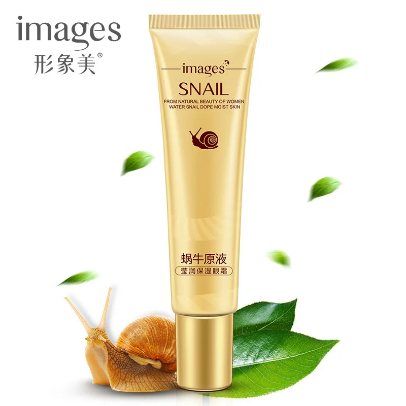 Изображения Snail Essence крем для глаз увлажняющий темные круги удаляет мешки капли