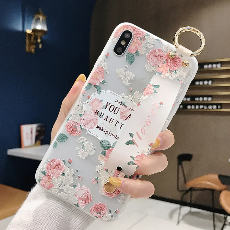 Наручные Крышка для Vivo V15 Pro Y17 Y3 Y66 V5 Lite V5S V7 плюс Y97 Y93 Y93S Y75 V9 Y85 Y67 Y83 Y81 Y81S роз держатель крышки