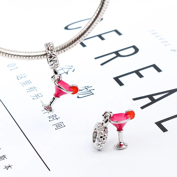 Макси маленькие бокалы для вина хрустальные подвески бусины подходят брендовых