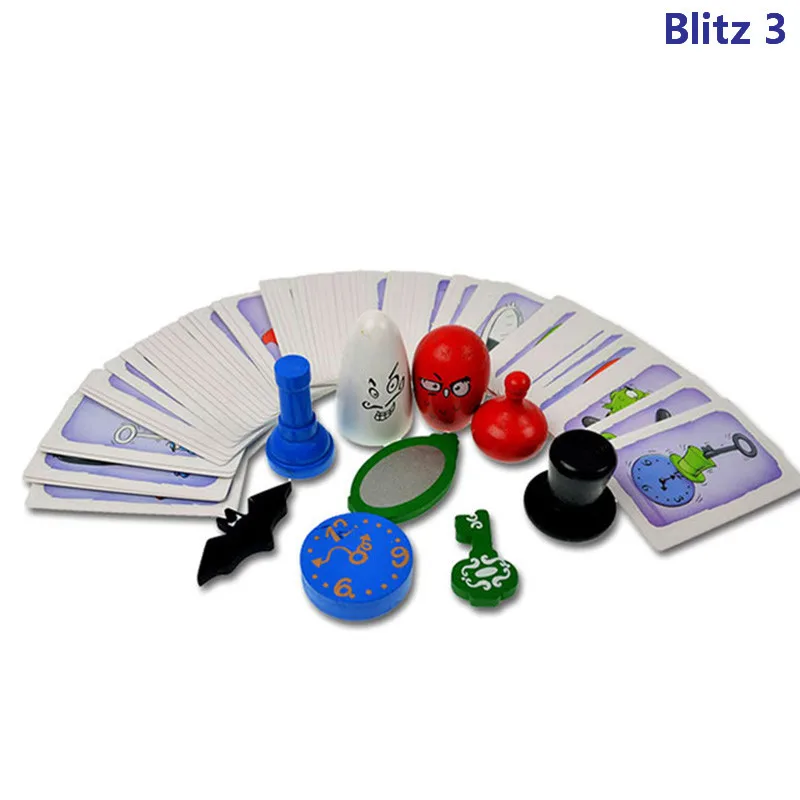 Настольная игра с инструкциями на английском для Blitz 1/2/3/4 Geistesblitz 5 vor 12 Spooky Doo