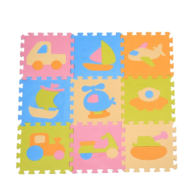 Игровой коврик-пазл из пеноматериала EVA с изображением животных мультфильма