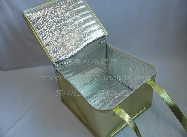 Классические золотистые Изолированные сумки холодильники для пикника 6 дюймов