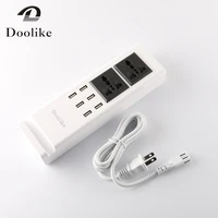 6 usb port charger quick charger mulit usb phone charger white eu us uk plug home charger doolike for iphone samsung htc