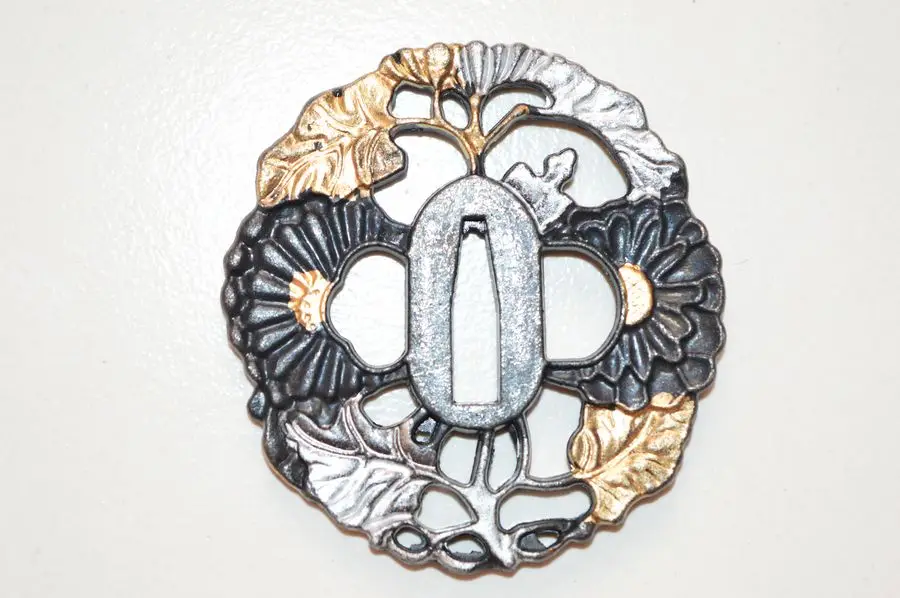 Фото Чудесная защита Tsuba из сплава для японской Tsuba самурайский меч катана Guard Wakizashi Nice №5