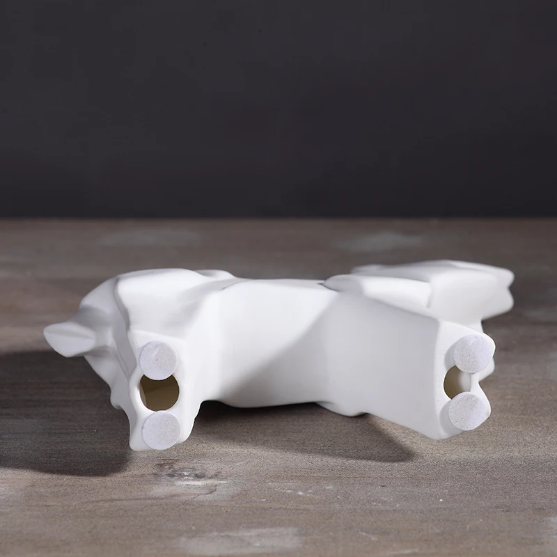 

white concise ceramic horse War Horse home decor crafts room decoration ceramic ornament porcelain animal figurines decorations