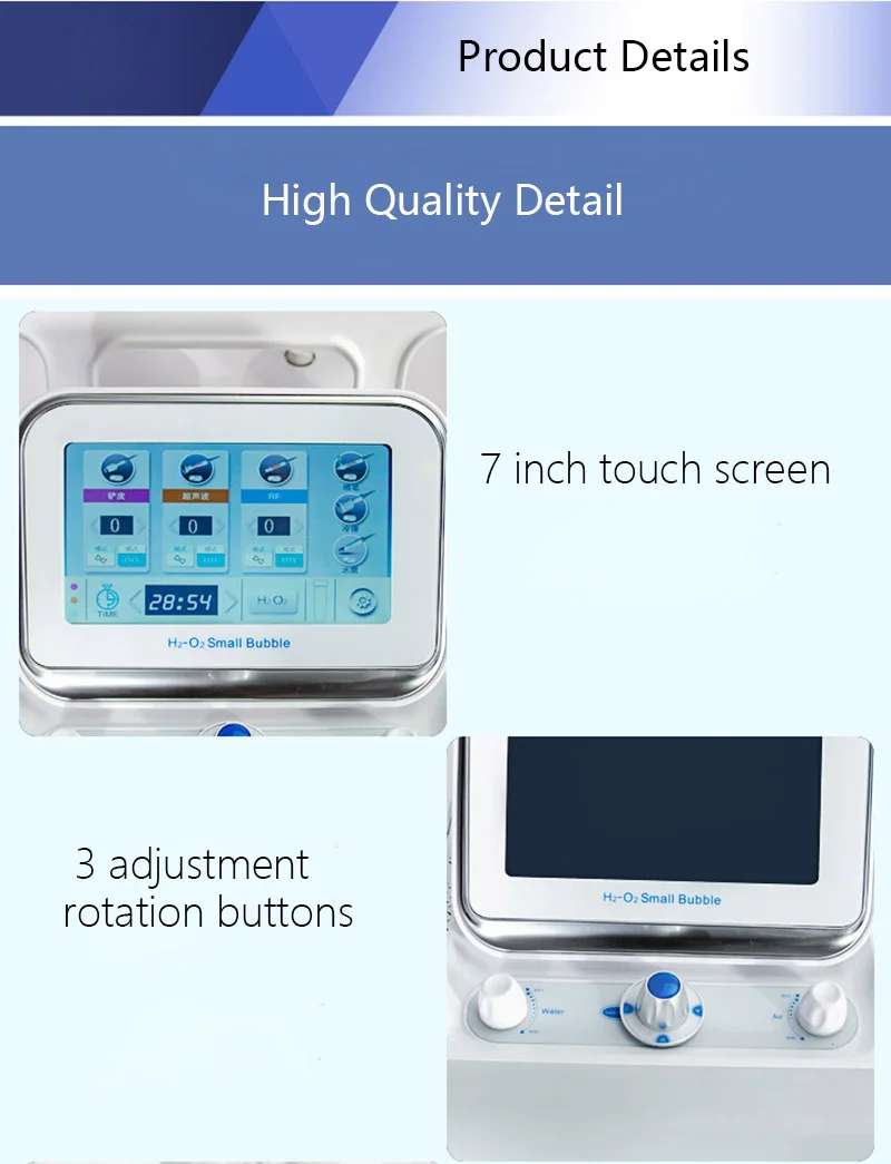 6 In 1 H2O2 Hydra Dermabrasion BIO Lift Spa Facial Machine Hydro Microdermabrasion Facial Machine Water Qqua Peel Cold Hammer