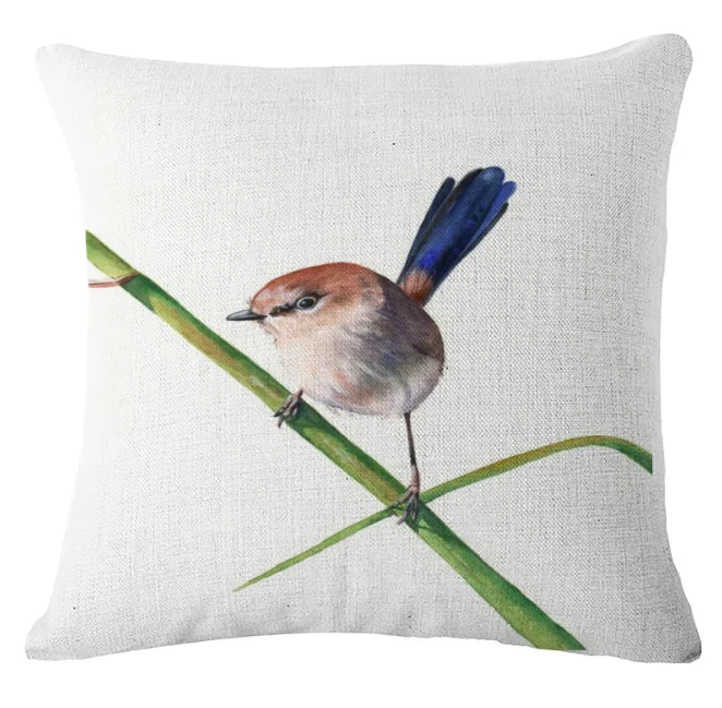 Акварельная Птица Попугай Орел Шея наволочка для тела льняные подушки кровати