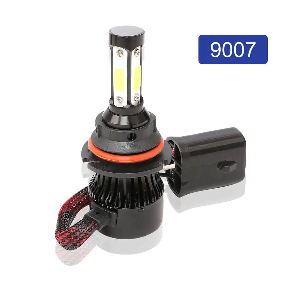 Yiray 4 стороны люмен COB 72 Вт 16000lm светодиодный H4 H7 H11 H13 9005 9006 9012 9007 автомобиля светодиодный фары для авто светодиодный фары 12v 6500K