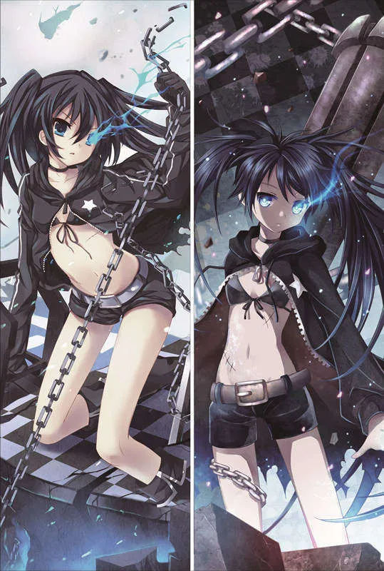 Наволочка Black rock shooter BRS аниме персонажи сексуальная девушка сила и мертвец мастер