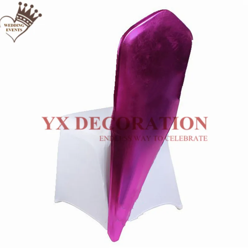 15 Colors Bronzing Metalic Chair Cap Hood For White Spandex Cover Decoration Wedding Banquet Event | Дом и сад