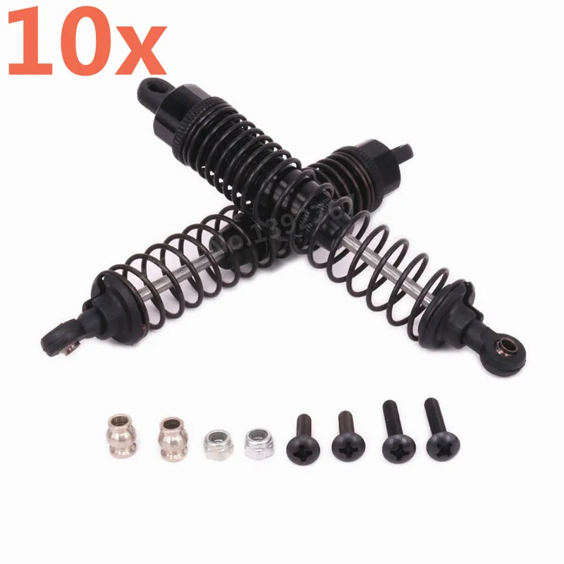 10 Pieces RC Car Aluminum Alloy Upgrade Oil Filled Rear Shock Absorber For 1/10 Scale Models Kyosho Optima 4WD CNC Hobby Buggy | Игрушки и