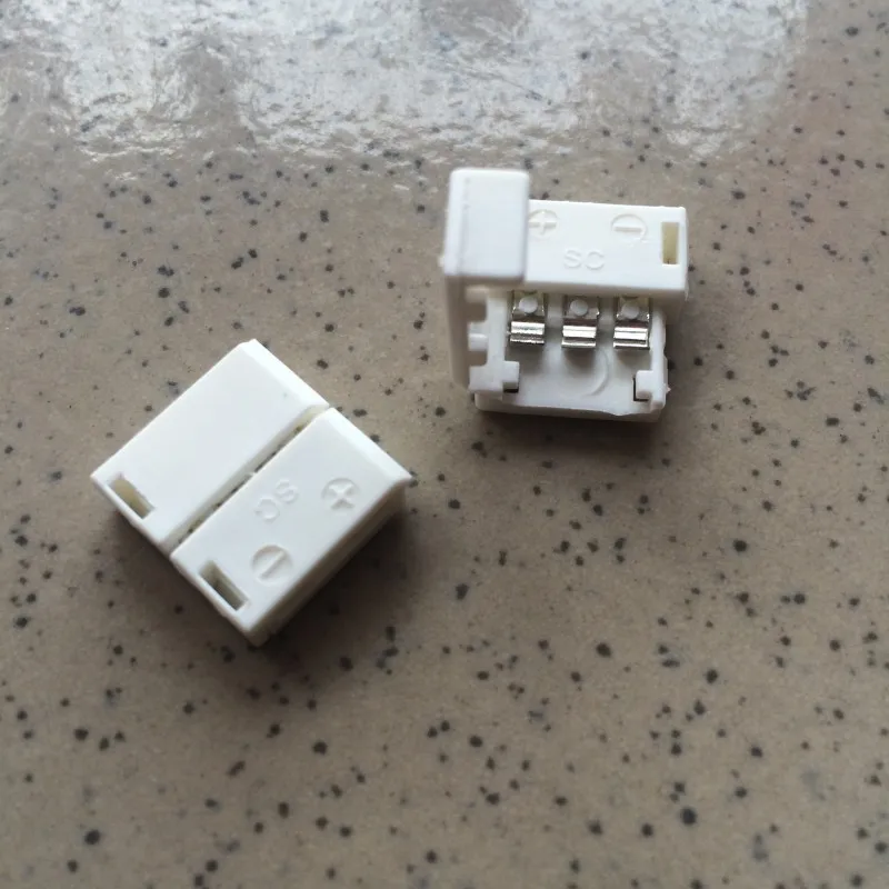 10 шт. 2 контактный 3 4 разъем зажим для 8 мм безsolderless led не водонепроницаемый|solderless