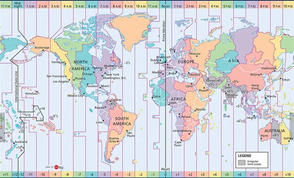 Пользовательские фото обои Карта мира время зоны 3D для гостиной спальни ТВ