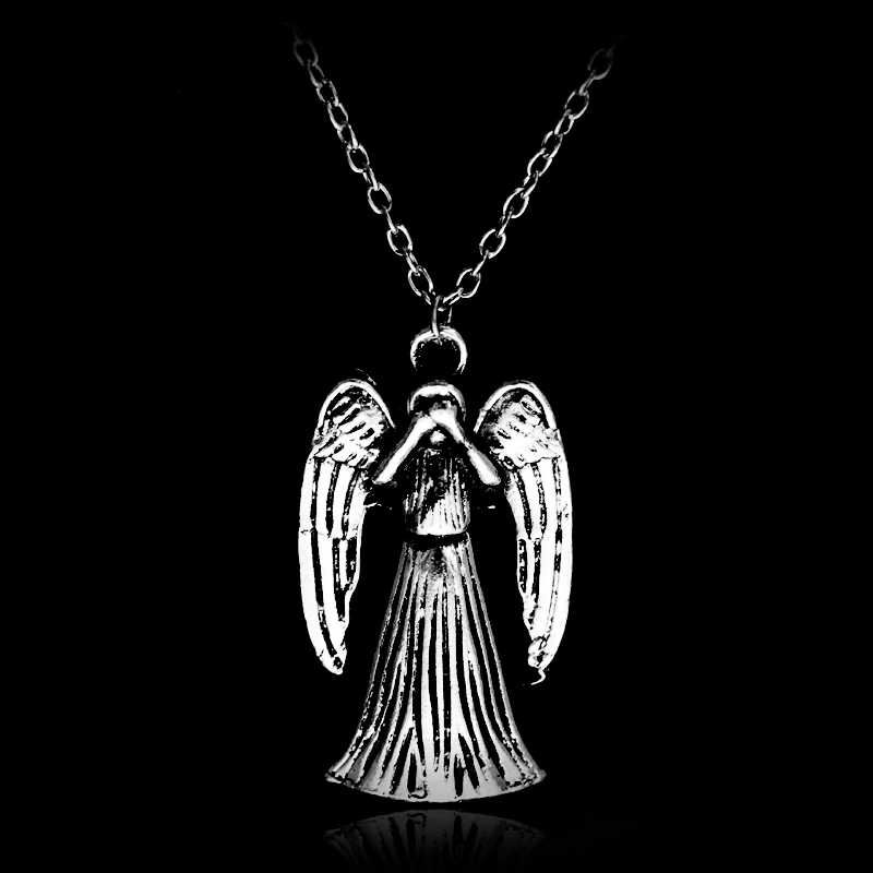 Dongsheng фильмы Ювелирные изделия доктор DW ожерелье Weeping Angel 3D Двойная Цепочка