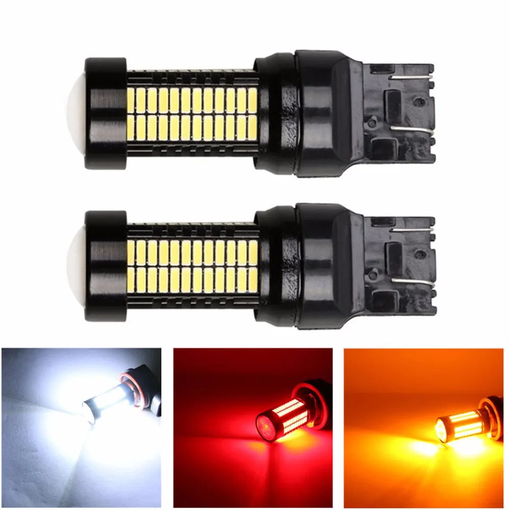 1 шт. T20 7440 7443 108SMD 4014 ice canbus well error Автомобильный задний стоп светильник