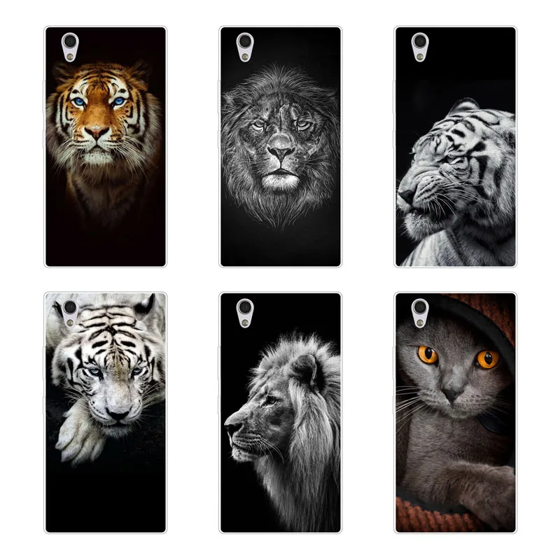 lenovo P70 P70T Case Silicon Tigers lions Painting Soft TPU Back Cover for P70-A P70-T Protect Phone cases shell |