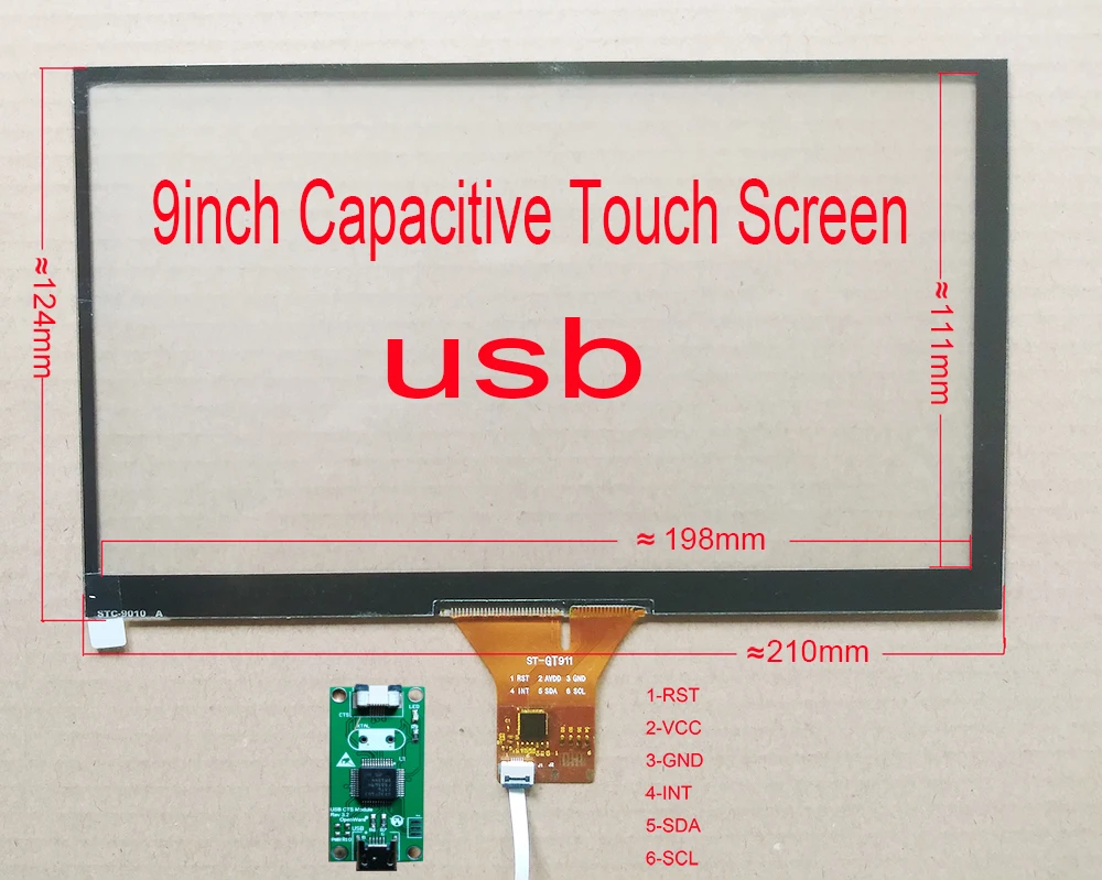 4 3/5/6 2/6 5/7/8/9/10 1 дюймов USB Capaictive Сенсорный экран Поддержка Raspberry Android Linux WIN 7 8 10