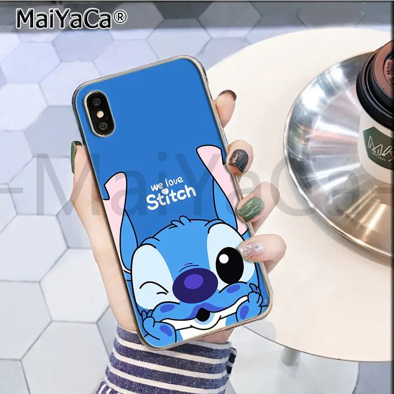1 MaiYaCa милый мультфильм Лило Ститч Новое поступление Мода на продажу чехол для телефона для iphone 11 pro 8 7 66S Plus X 10 55S SE XR XS MAX - Цвет: 1