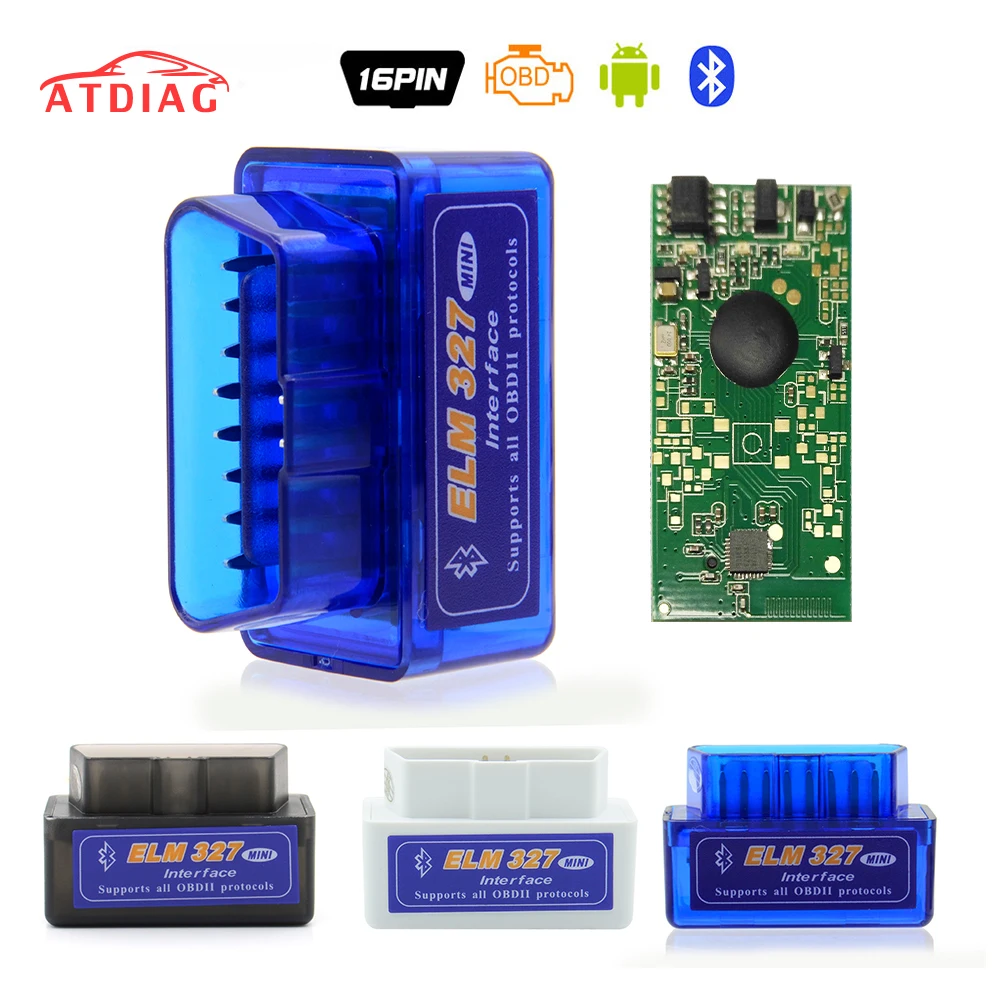 PIC18F25K80 Mini ELM327 Bluetooth 2 0 OBD2 v1.5/V2.1 OBD автоматический диагностический инструмент ELM 327