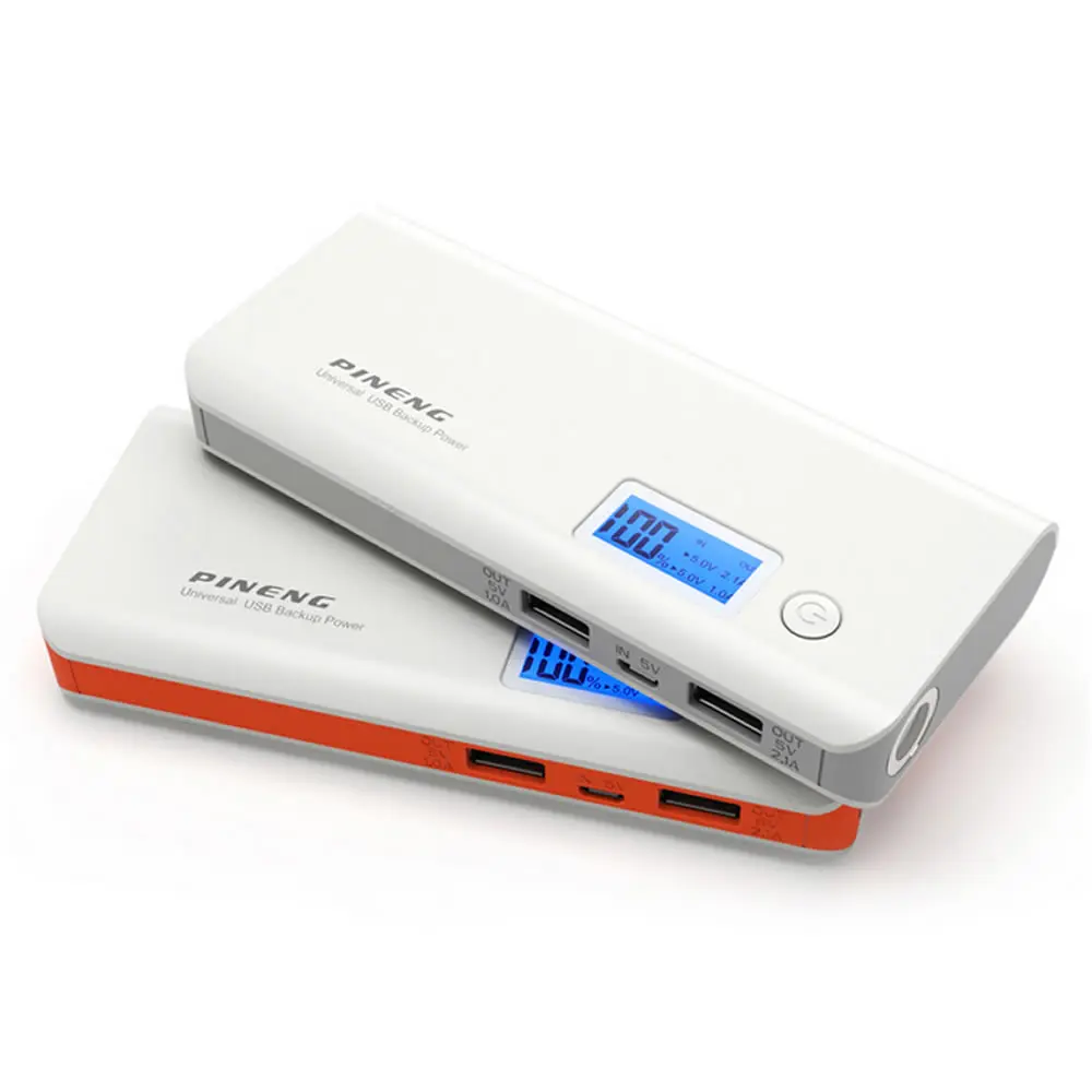 Pineng power Bank 10000 мАч PN968 внешний аккумулятор с светодиодный индикатором 5 в 2.1A для iPhone