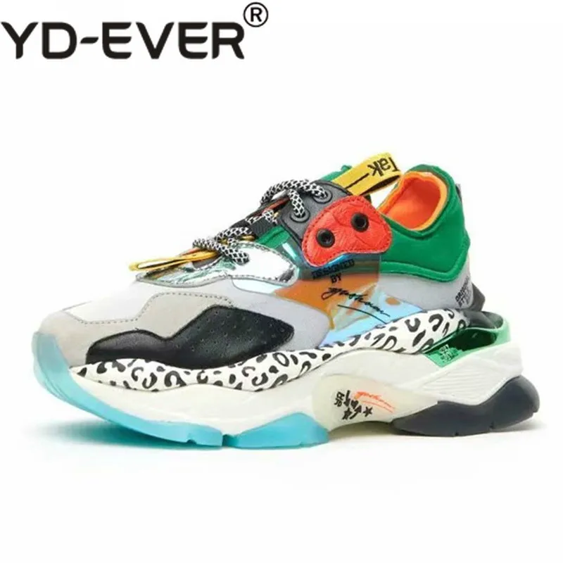 Новые кроссовки на платформе женские модные кожаные леопардовые туфли для папы