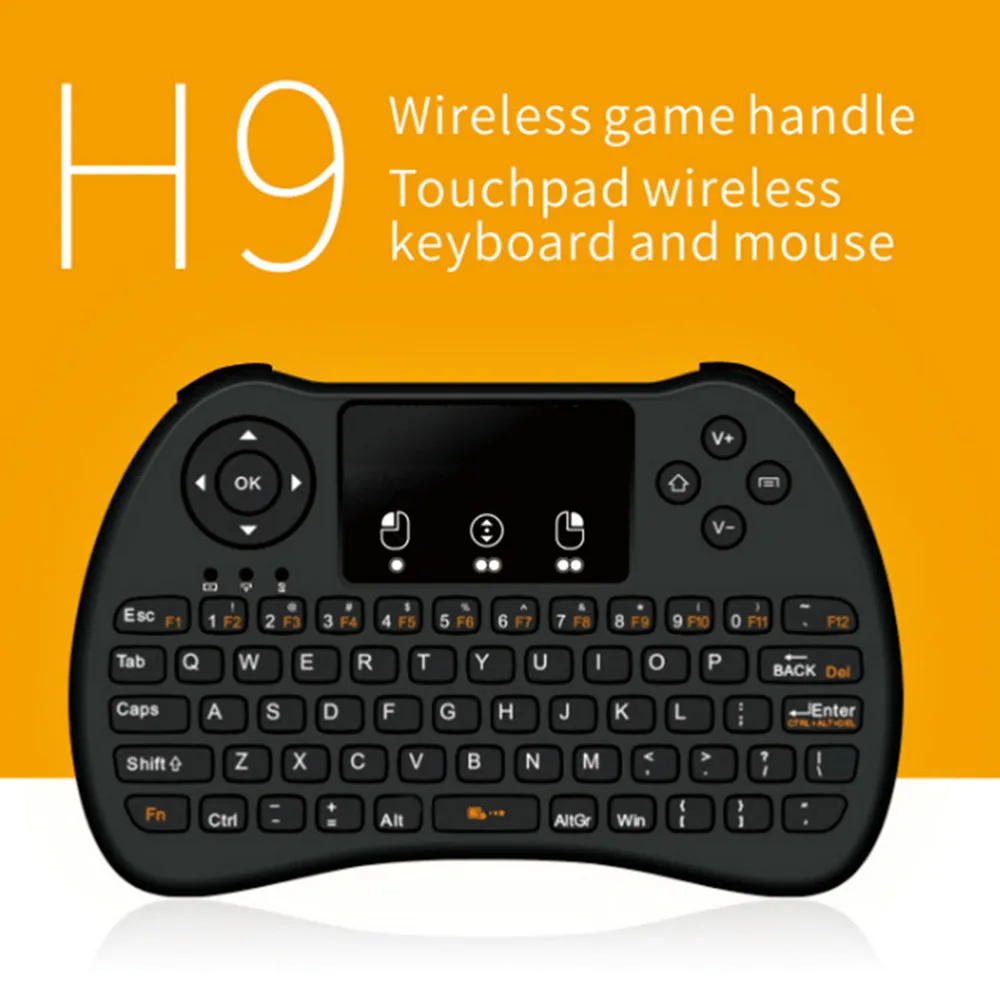 Беспроводная мини клавиатура H9 2 4 ГГц воздушная Мышь тачпад для Android Google TV Box TZ