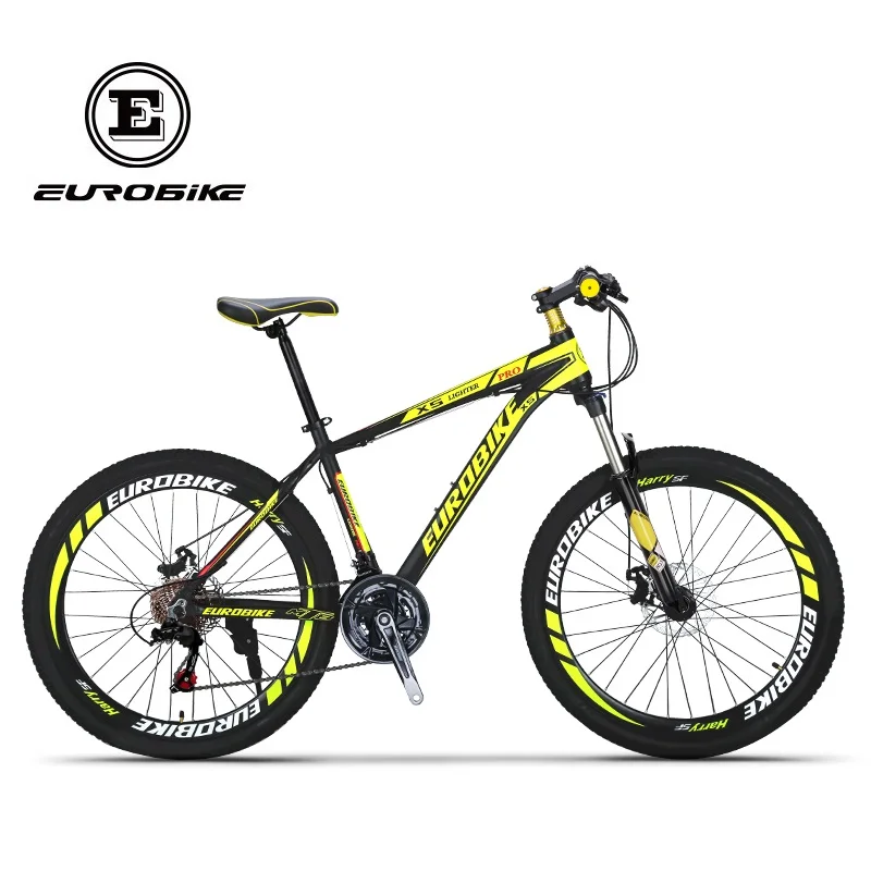 EUROBIKE Shimano 21 скоростной алюминиевый горный велосипед двойной дисковый тормоз