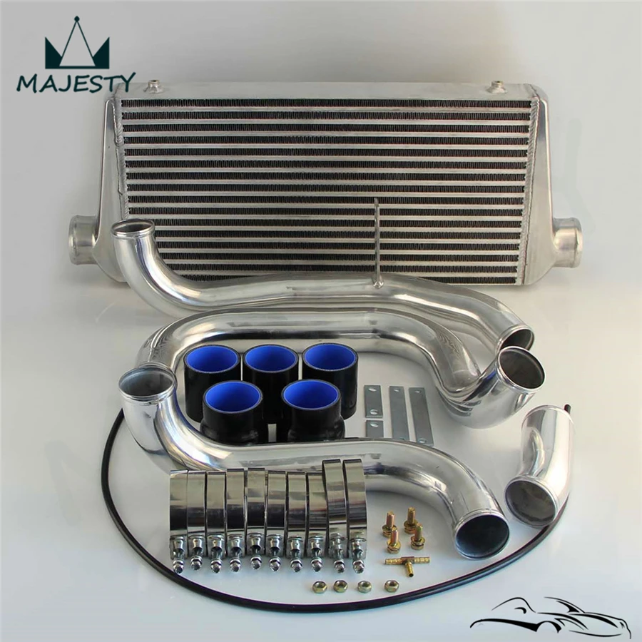 Комплект переднего интеркулера для труб SKYLINE R32 R33 R34 GTS-T силиконовый шланг черного