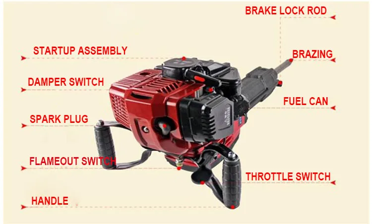 

Tree Digging Machine Gasoline Small Tree Planting Machine Excavation Trencher YH125