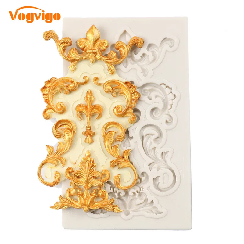 VOGVIGO Европейский резные границы печь Fondant (сахарная) пресс форма для торта