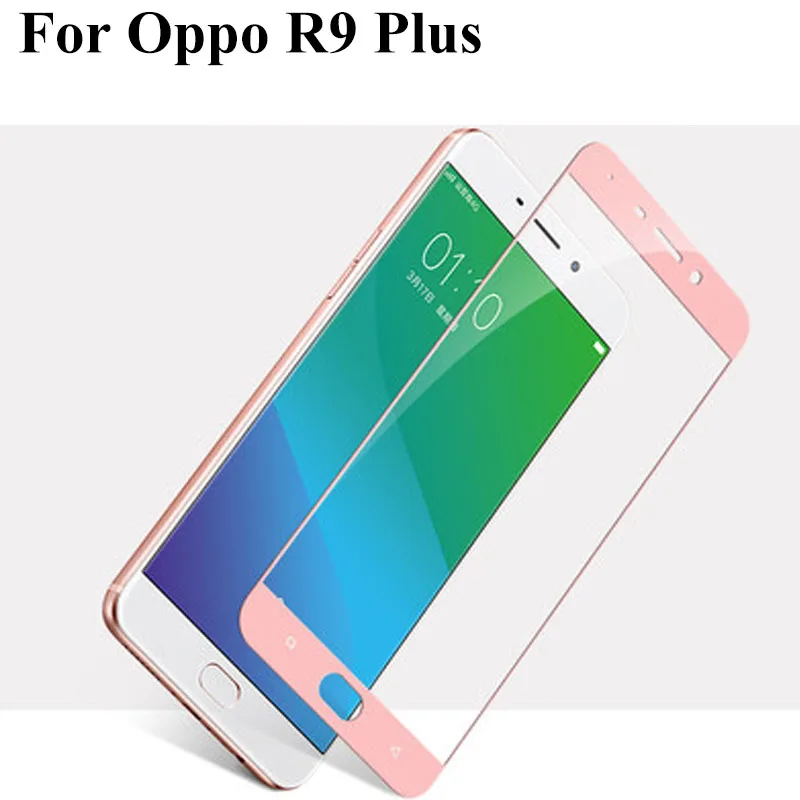 Закаленное стекло с полным покрытием для Oppo R9 Plus R 9 2 шт.|Защитные стёкла и плёнки