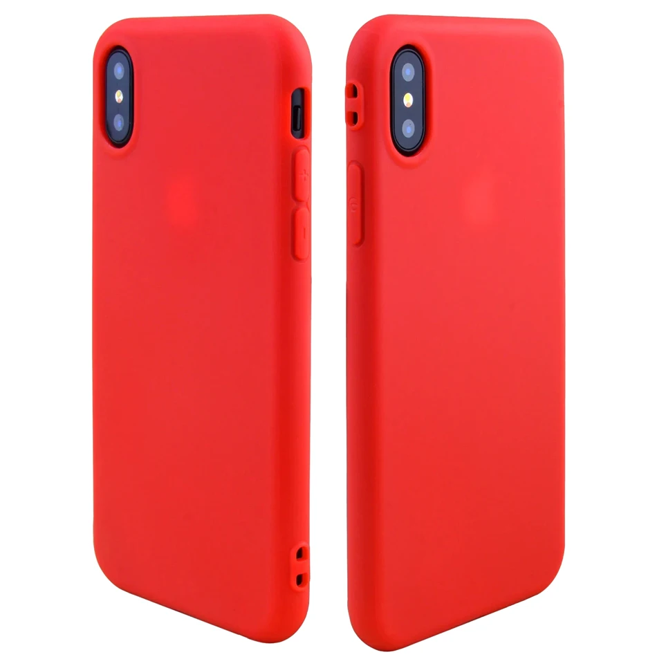 Для IPhone X мобильный телефон оболочки 1.5 мм ТПУ защитный чехол скраб ярких цветов
