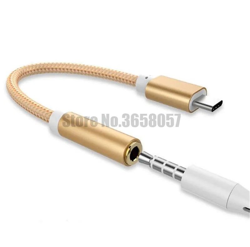 200 шт Type C разъем для наушников кабель Переходник USB на 3 5 мм с разъемом подачи