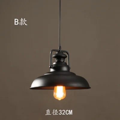 

38cm diameter Black & bronze iron Pendant light dome shape Iron American country style pub bar restaurant & club lighting